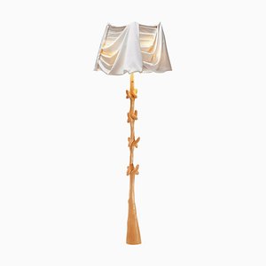 Lámpara Salvador Dali, contemporáneo, madera de tilo, línea beige, Lámpara Muletas de Bd