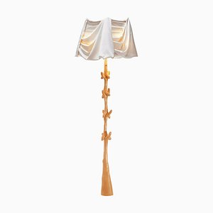 Lámpara Salvador Dali, contemporáneo, madera de tilo, línea beige, Lámpara Muletas de Bd
