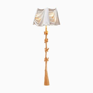 Salvador Dali, Contemporary, Lime-Wood, Beige Line, Muletas Lamp Sculpture by Bd