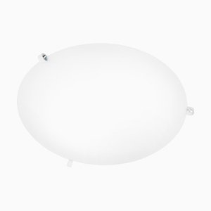 Arts and Crafts White Loop D55 Ceiling Lamp from Konsthantverk