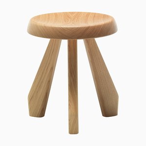 Meribel Wood Stool by Charlotte Perriand for Cassina