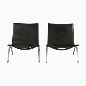 PK22 Lounge Chairs by Poul Kjærholm for E KChristensen, Set of 2