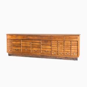 Large Shop Display Counter with 54 Drawers, Spain, 1950s