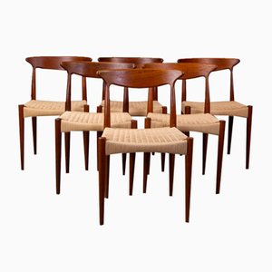 Model MK310 Dining Chairs by Arne Hovmand-Olsen for Mogens Kold, Set of 6