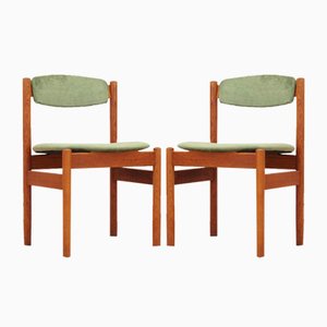Danish Oak Dining Chairs by Jørgen Bækmark for FDB, 1960s, Set of 2