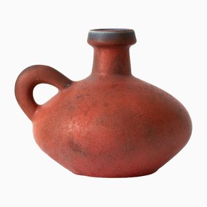 Rote Fal Lava Vase von Kurt Tschörner für Otto Keramik