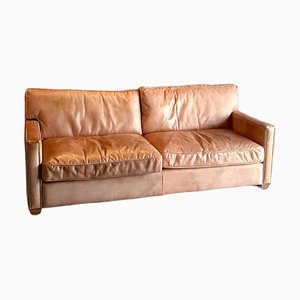 Schwedisches Vintage AW69 2-Sitzer Ledersofa von Artwood, 1980er