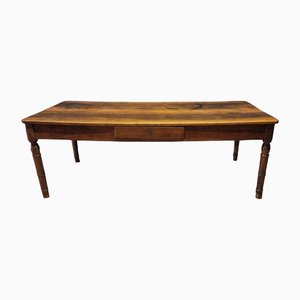 Large Table in Walnut, Italy, 1850s