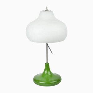 Vintage Table Lamp with Green Base