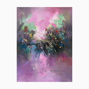Cao Fan, pintura abstracta serie 3, 2022, óleo sobre lienzo