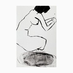 Marta Wakula, Nude XIX, 2017, Puntasecca su carta
