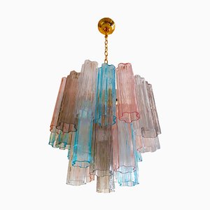 Lámpara de araña Trunks multicolor de cristal de Murano