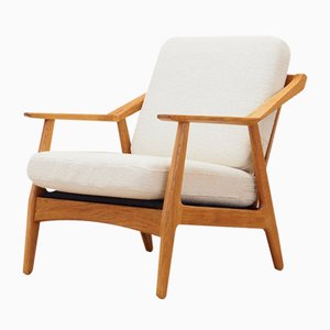 Danish Lounge Chair in Oak by H. Brockmann Petersen for Randers Møbelfabrik, 1960s