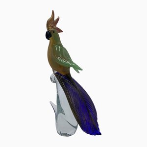 Sculpture d'Oiseau Perroquet par Fornace Mian
