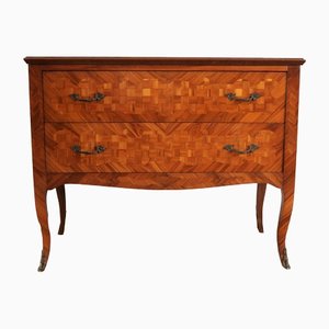 Louis XV Style Dresser with Inlays in Bois de Rose