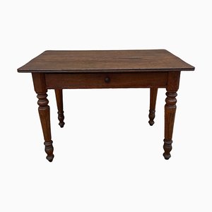 Louis Philippe Bistro Table with 1 Drawer in Oak