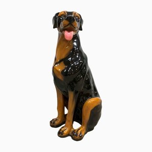 Escultura de perro Rottweiler