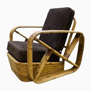 Chaise en Rotin et Bambou par Paul Frankl
