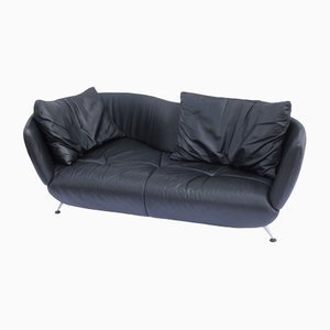 DS-102 Sofa in Black Leather from De Sede
