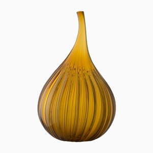 Mittelgroße Ambra Lucido Drops Vase von Renzo Stellon