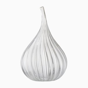 Medium Polished Transparent Drops Vase by Renzo Stellon