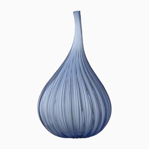 Medium Lucido Bluino Drops Vase by Renzo Stellon