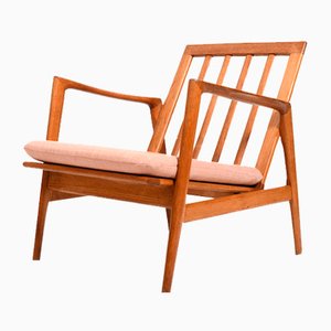 Mid-Century Easy Chair in Solid Oak from Ikea, 1954