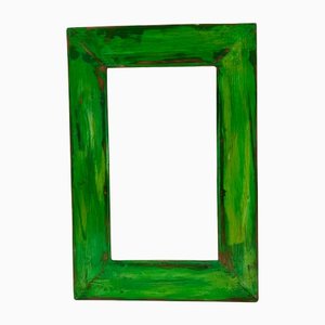 Mirror with Forest Green Frame
