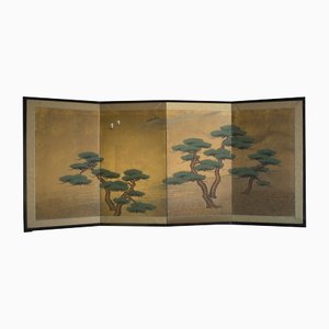 Japanischer Byobu Wandschirm, 19. Jh