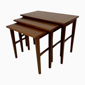 Teak Tables from OPAL-Möbel, Germany, 1960s, Set of 3