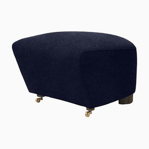 Blue Smoked Oak Hallingdal The Tired Man Footstool from by Lassen