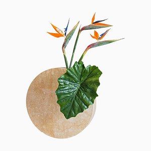Große Marmor Flower Pot Vase von Masquespacio