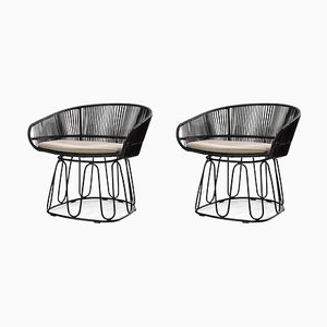 Black Circo Lounge Chair by Sebastian Herkner, Set of 2