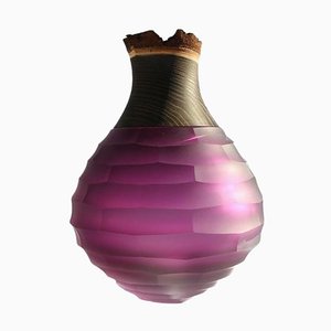 Purple Sculpt Stacking Vessel Vase by Pia Wüstenberg