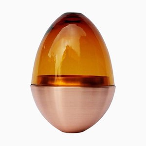 Amber Homage to Faberge Jewellery Egg by Pia Wüstenberg