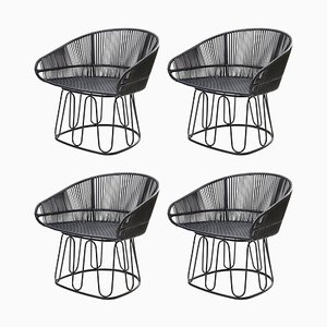 Circo Lounge Chair Leather by Sebastian Herkner, Set of 4
