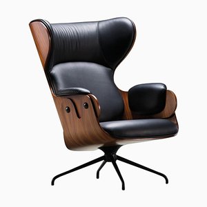 Butaca Lounger de cuero de Jaime Hayon para Bd