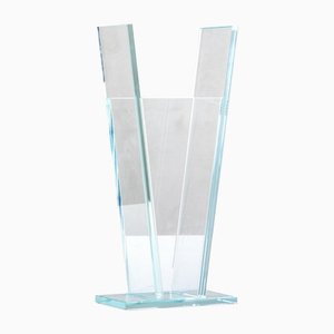 Azzurro Extrachiaro Vase in Colored Glass by Ettore Sottsass for RSVP, 2000s