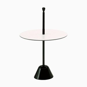 Tavolino da caffè Servomuto 360 bianco e nero di Castiglioni, 1974