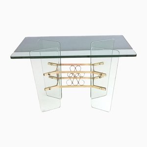 Rectangular Glass Coffee Table in the style of Pietro Chiesa for Fontana Arte, Italy