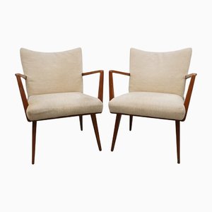 Upholstered Chairs With Armrests by Walter Knoll, 1950s, Set of 2