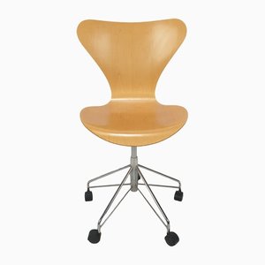 Silla giratoria de oficina modelo 3117 de Arne Jacobsen para Fritz Hansen, 1994