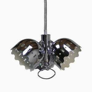 Italian Chromed 3-Spotted Ceiling Lamp