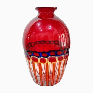 Murrine Incatenate Vase von Anzolo Fuga