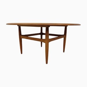 Grande Table Basse en Teck de CFC Silkeborg, Danemark, 1960s