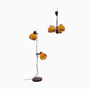 Lampadaire et Lustre, Hongrie, 1960s, Set de 2