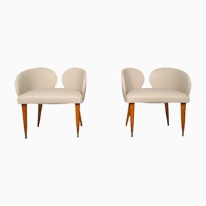 Italian Sculptural Cocktail Lounge Chairs, 1960s, Set of 2