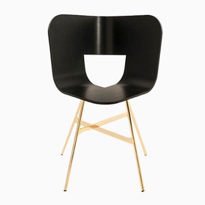 Ral Color Seat Gold 4 Legs Tria Chair by Colé Italia