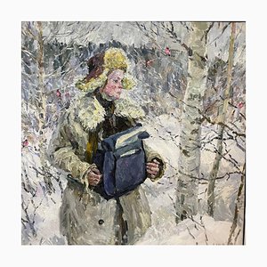 Georgij Moroz, The Post Woman, 2004, Huile sur Toile