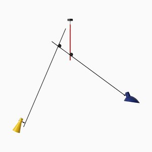 Suspension Lamp in Mondrian Colors by Victorian Viganò for Astep